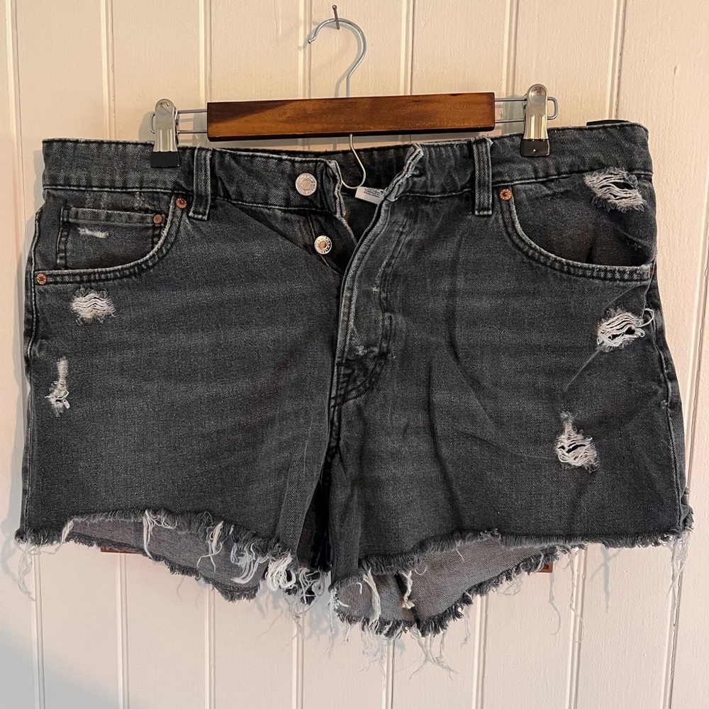 H&M Black Denim Shorts